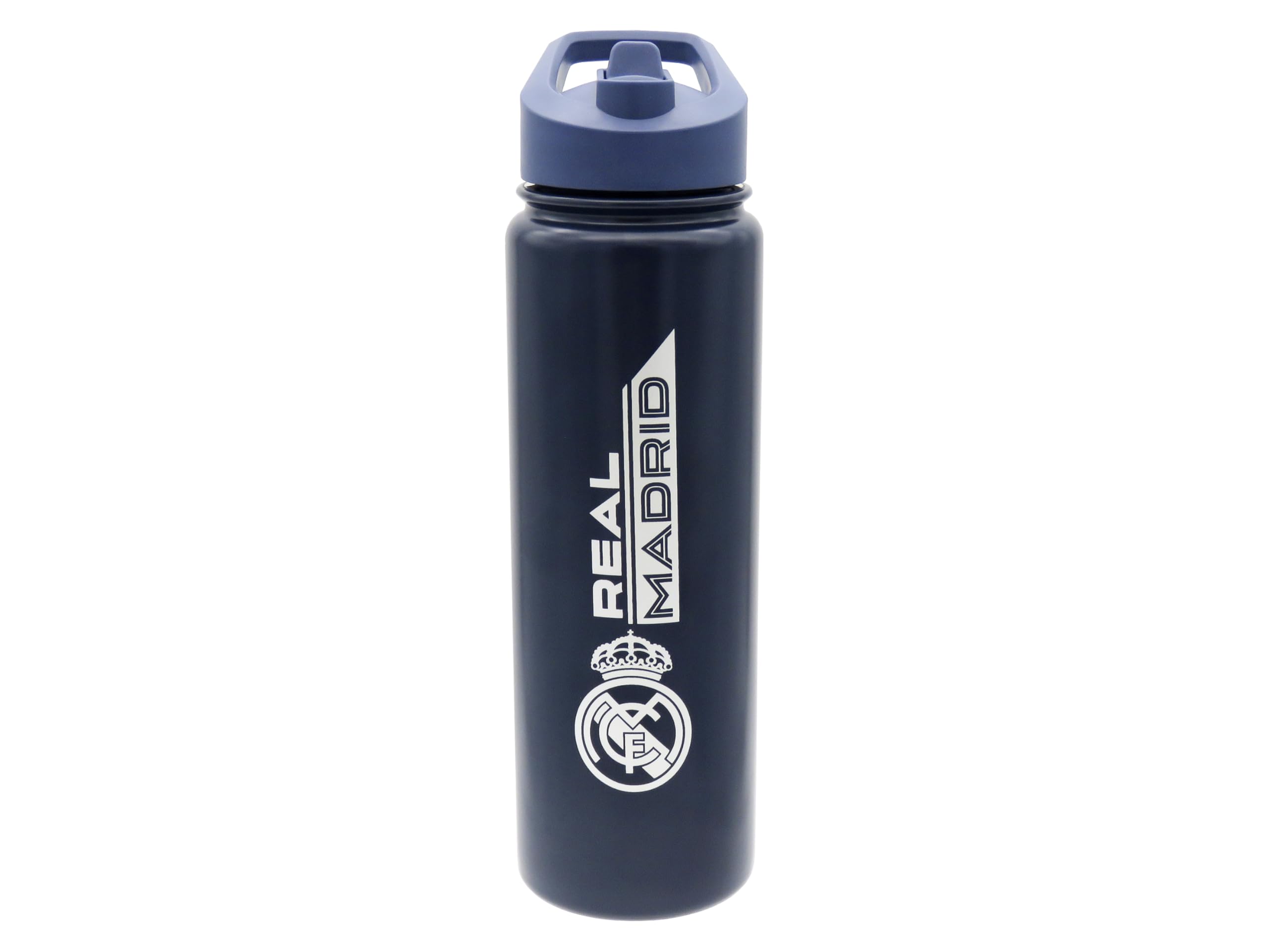 CYPBRANDS- Real Madrid, Botella, Botella de Agua, Bidón, Cantimplora, Color Azul, Producto Oficial