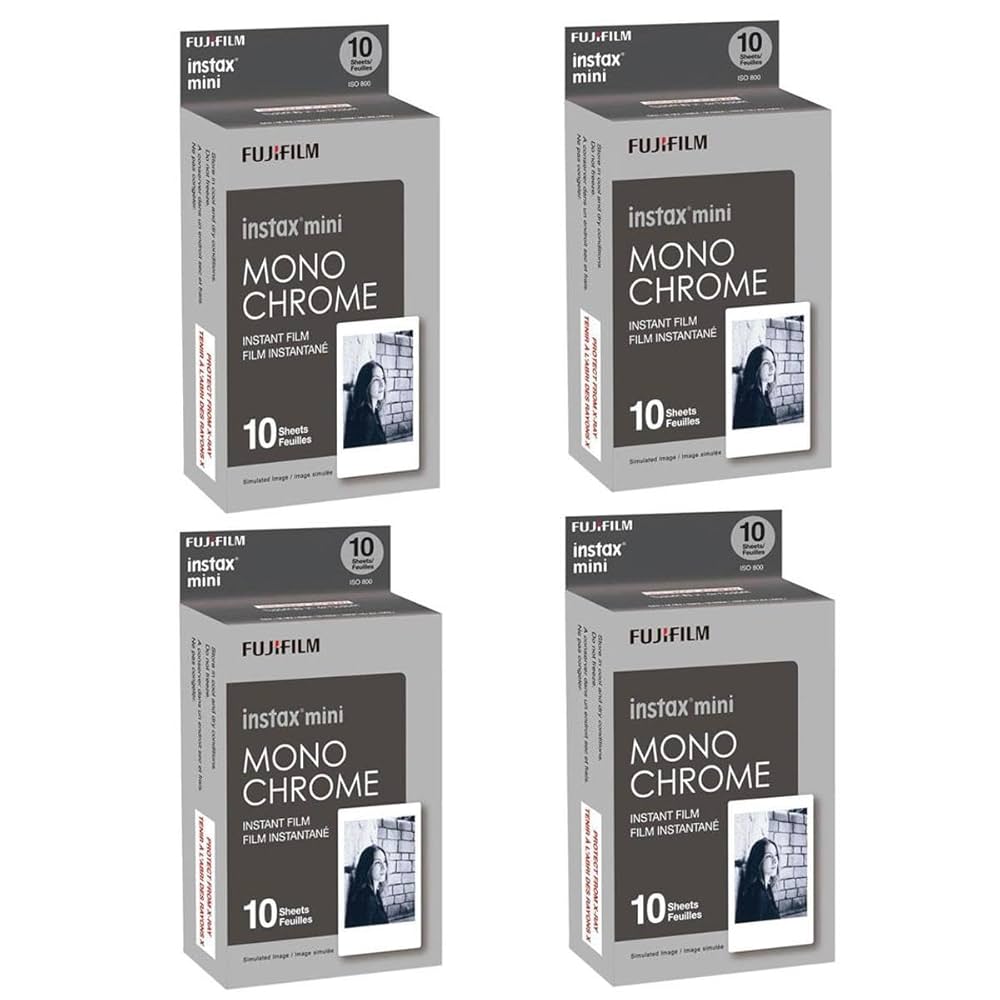 Amazon.com : Fujifilm 4X Instax Mini Monochrome Instant Film