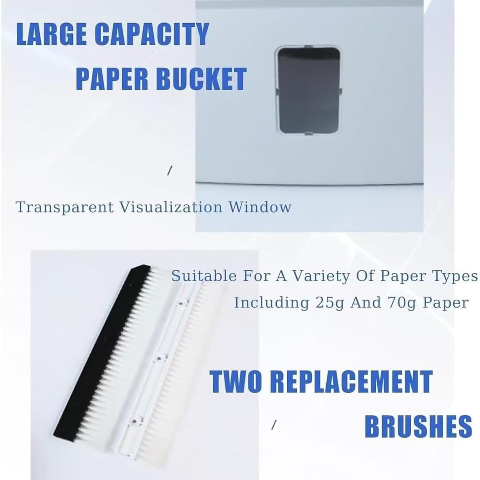 Automatyczna Niszczarka Papieru Zigzag 8,5L Elektryczny Nóż | Przenośna Niszczarka Do Papieru Na Prezenty, Rękodzieło, Imprezy I Domowe Biuro(navy)