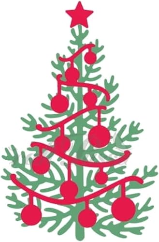 Miniatura 5 de Troqueles de metal para árbol de Navidad, troqueles de corte ligero para árbol de Navidad, plantillas de corte para álbumes de recortes, fotos,