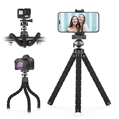 UBeesize Phone Tripod Pro S Flexible Desk Stand with Wireless Remote Mini Holder for Camera and GoPro