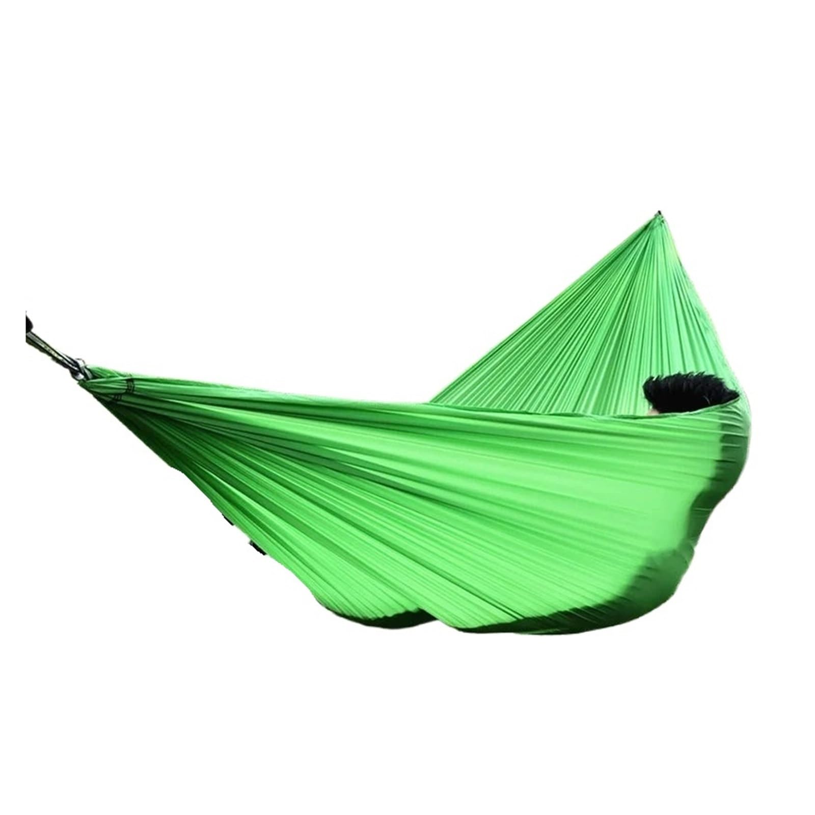 Hammocks, 5Pcs Traveler Parachute Cloth Lightweight Hammock Outdoor Camping Camping Hiking Hammock,for Outside(Green)