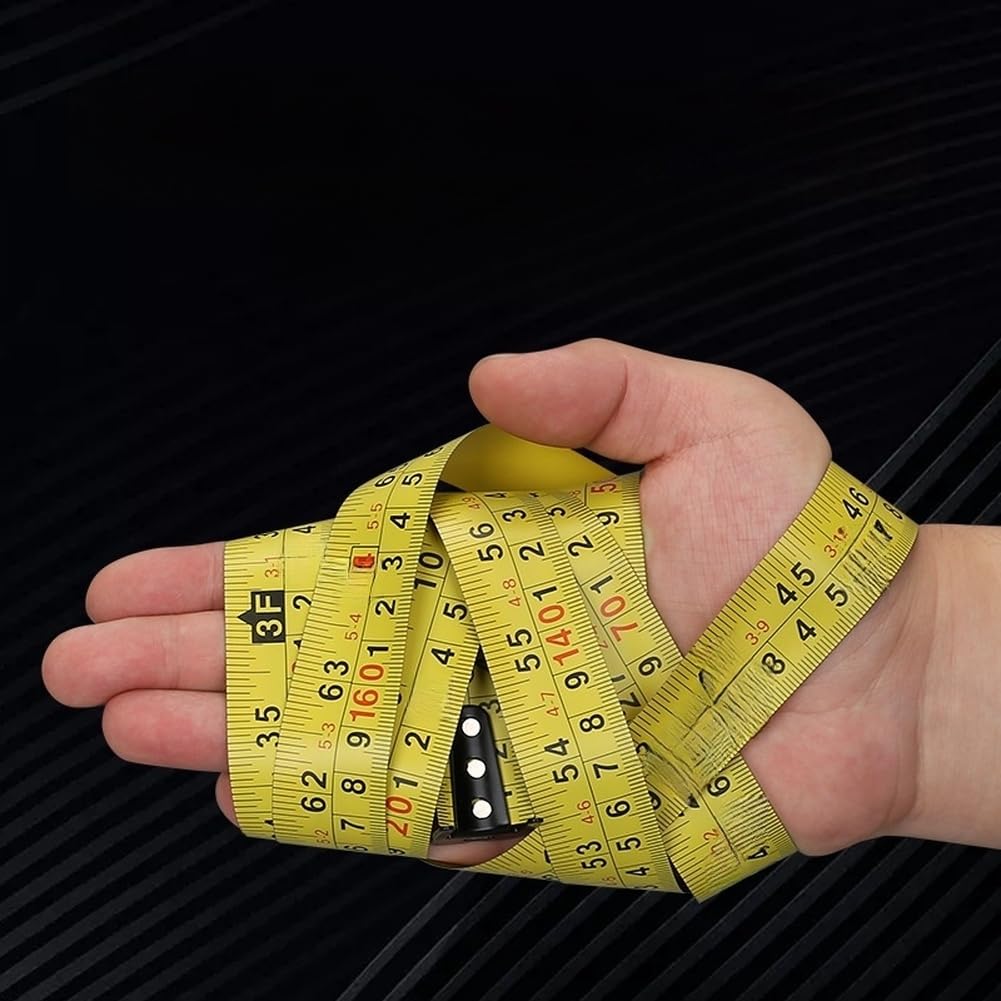 Cinta 10m Auto Bloqueo, para acero Nylon, Mango Goma Cinta 10m(Metric/Inch)