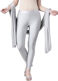 TWIN BIRDS Tailored Cut & Slim Fit Stretchable Nylon Elasthane Fabric Ankle Length Shimmer Leggings with Shimmer Shawls |S... Price In India
