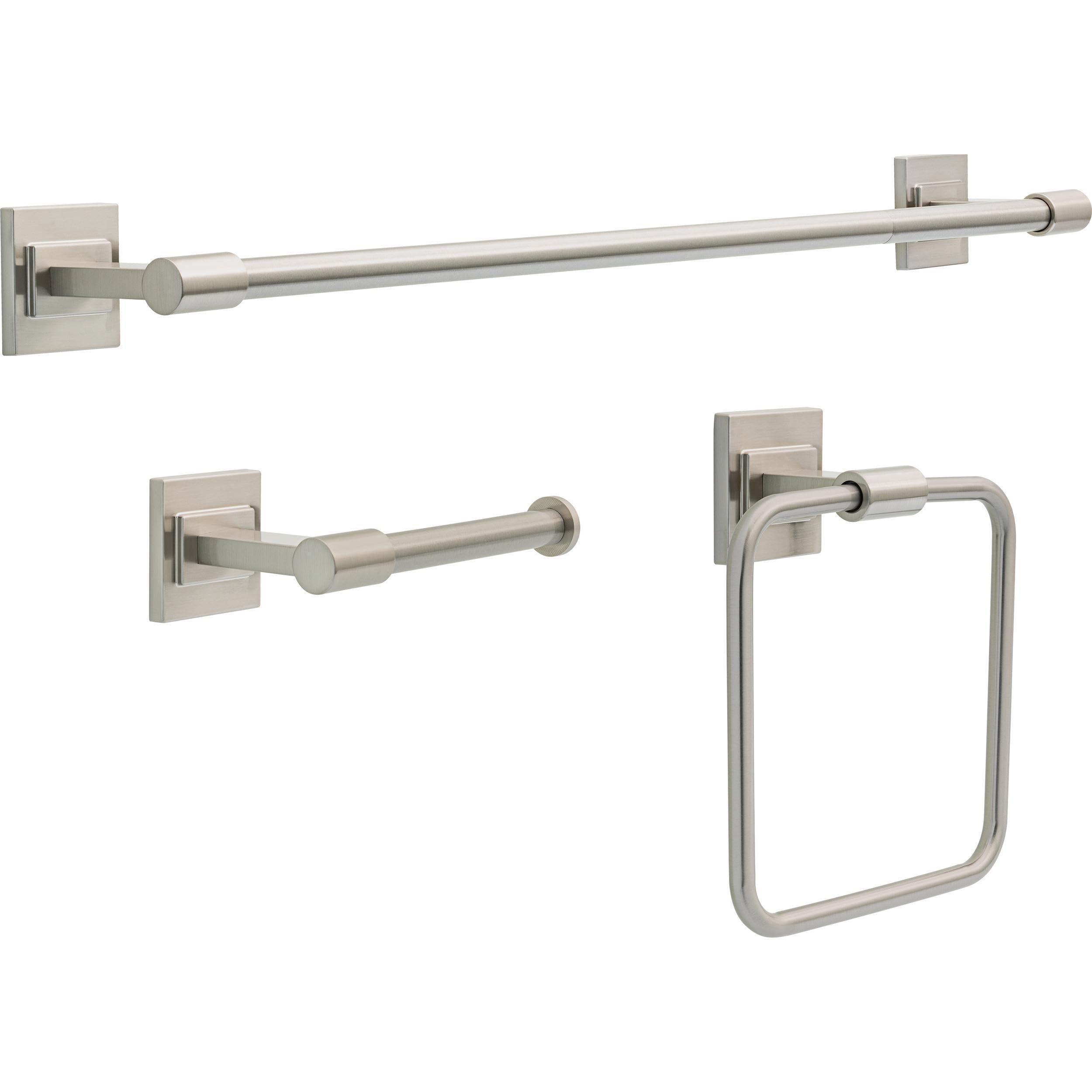 Ensemble de salle de bain Delta Faucet McLaren nickel brossé chic