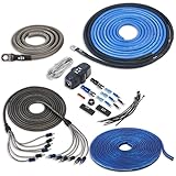 NVX Audio 100% Copper 4 Gauge Car Amp Install Kit w/ 5-6 Channels RCA, Up To 1000 Watts RMS [XKIT46]