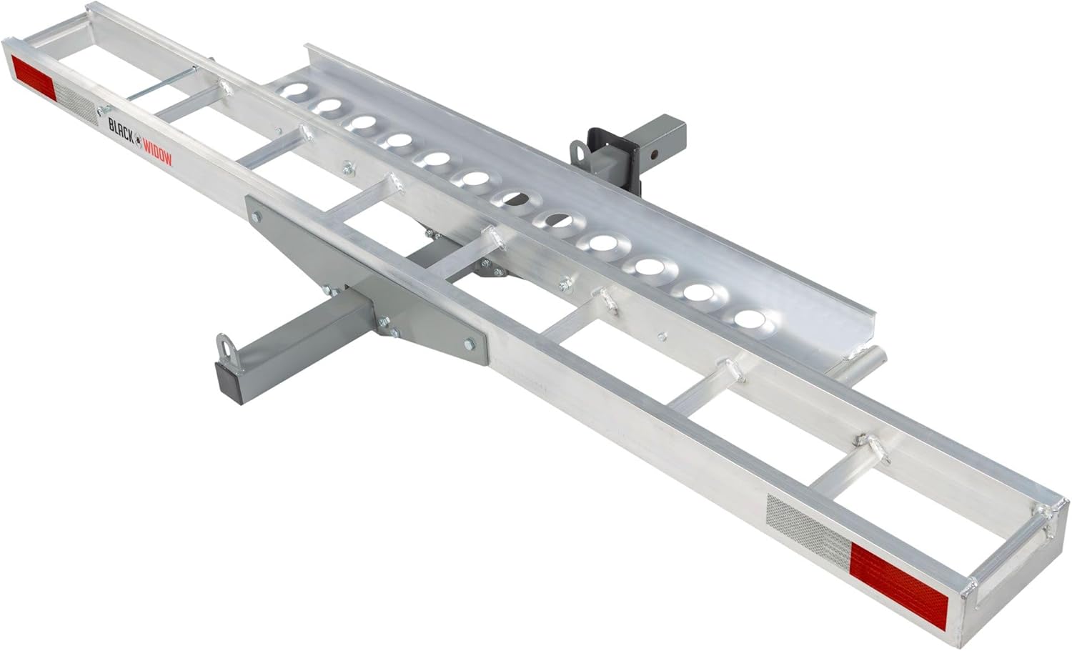 Black Widow eBike Rack with Ramp for Tow Hitch, Car Truck SUV, 400 lb. Capacity, Electric Fat Tire Bike Carrier