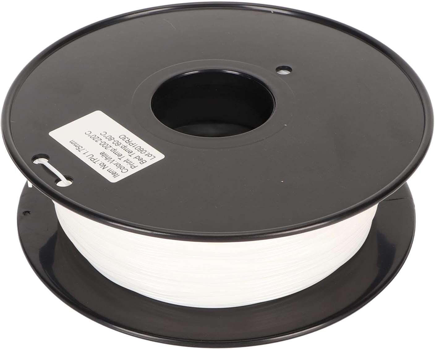 TPU Filament 1.75mm, Flexible High Speed 3D Printer Filament, 95A Shore Hardness, Clog, 8kg 1.8lb Spool, Wide Compatibility for Most FDM Printers, Easy Printing (White)