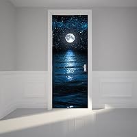 Vista 21 de ChezMax Calcomanías para puerta, calcomanías 3D para puerta, murales de puerta para despegar y pegar, papel tapiz de vinilo decorativo extraíble