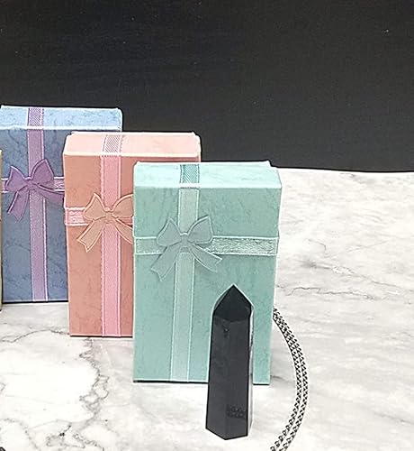 Healing Crystal Wands | 2" Black Obsidian| 6 Faceted Reiki Chakra Meditation Therapy #TOP4