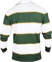 Vista 2 de CROKER Jersey de rugby a rayas verde y blanco