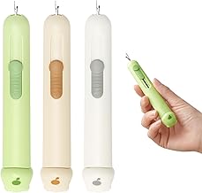 3 Pieces Sewing Needle Threader Set, 2 in 1 Sewing Needle Threader and Threader, Easy Sewing Tools for Craft Projects