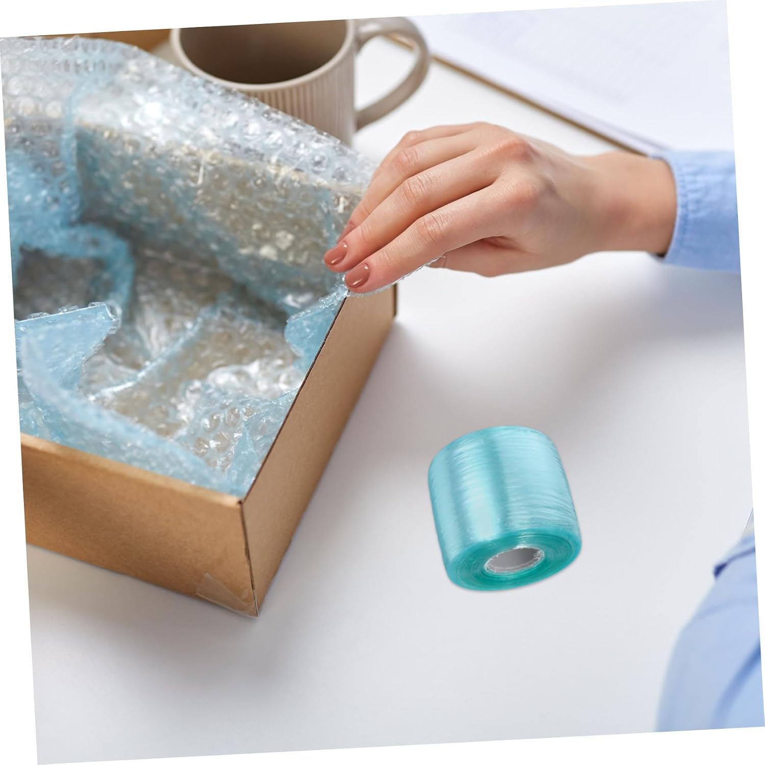 MAGICLULU Stretch Wrap Film Clear PVC Film for Garden Nursery Use Stretchability Secure Cable Item Wrapping Convenient Packaging for Plants Transport
