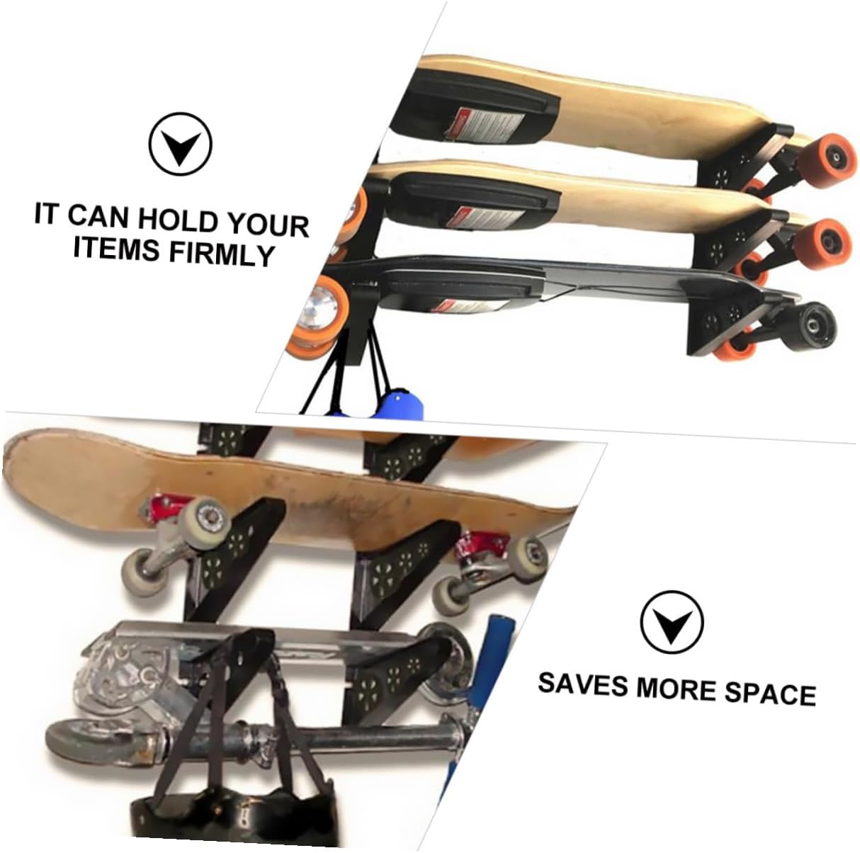 SUPVOX 2pcs Skateboard Umbrella Stand Tool Pp Material Wall-Mounted