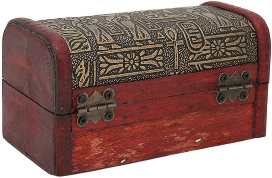 Treasure Box Retro Style Wooden Treasure Chest for Office for Travel for Home Storage Box