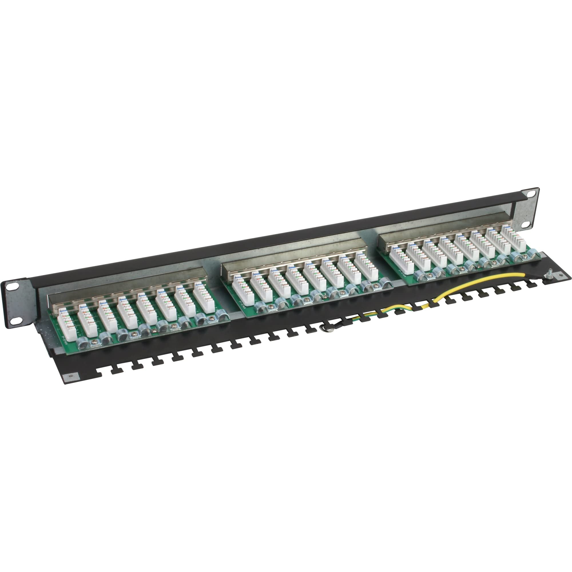 InLine 74224B Patchfeld Cat.5e 24-fach, 48,26cm (19"), 1HE, schwarz, RAL9005
