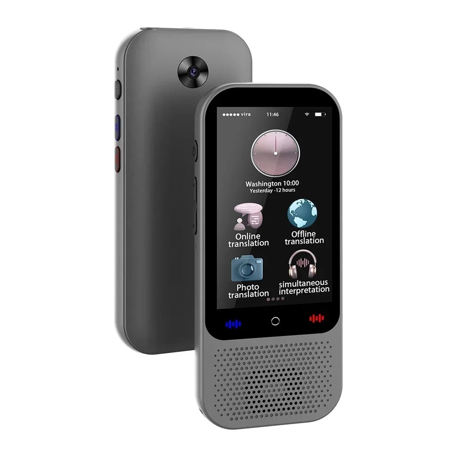 Appareil de traduction de langue portable et traduction vocale de 138 langues, 16 traductions hors ligne, interprétation simultanée