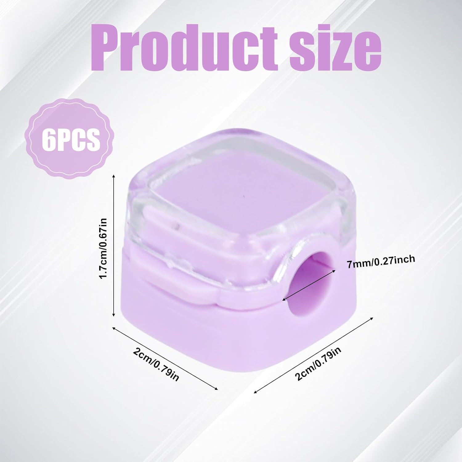 6 Pack Magnetic Clips, Organizer Holder Magnet Management Adhesive Charger Clips Wire USB Cord Manager Keeper for Home Office Car Wall Desk Phone Nightstand (Purple)