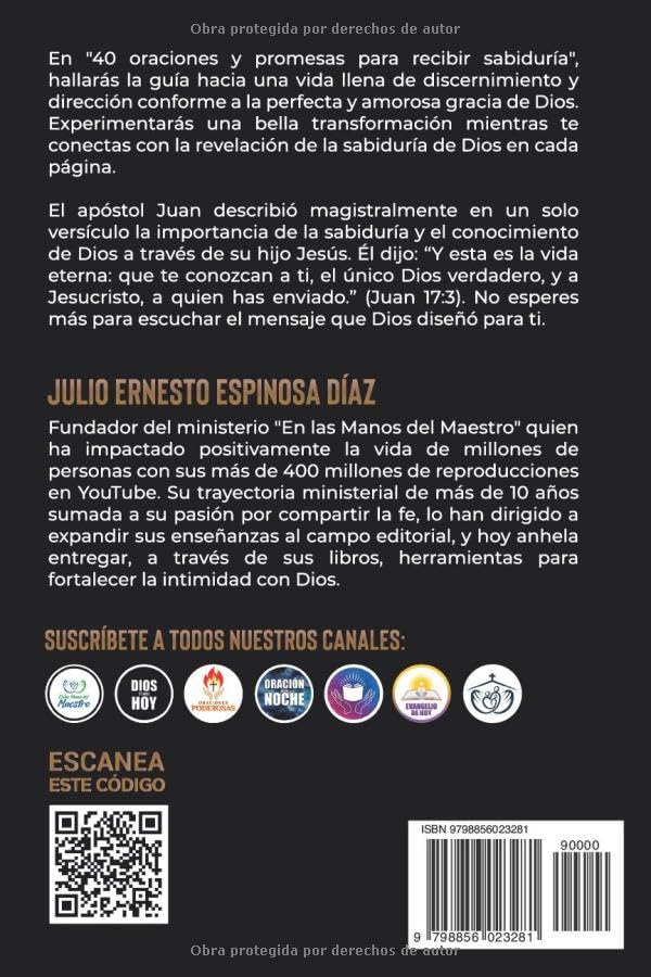 Vista 2 de 40 Oraciones y Promesas Para Recibir Sabiduría En Las Manos Del Maestro (Spanish Edition)