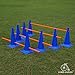 Lord Anson Dog Agility Hurdle Cone Set - 8 Cones & 4 Rods - Adjustable, Versatile, Heavy Duty - Agility, Obedience, Rehabilitation