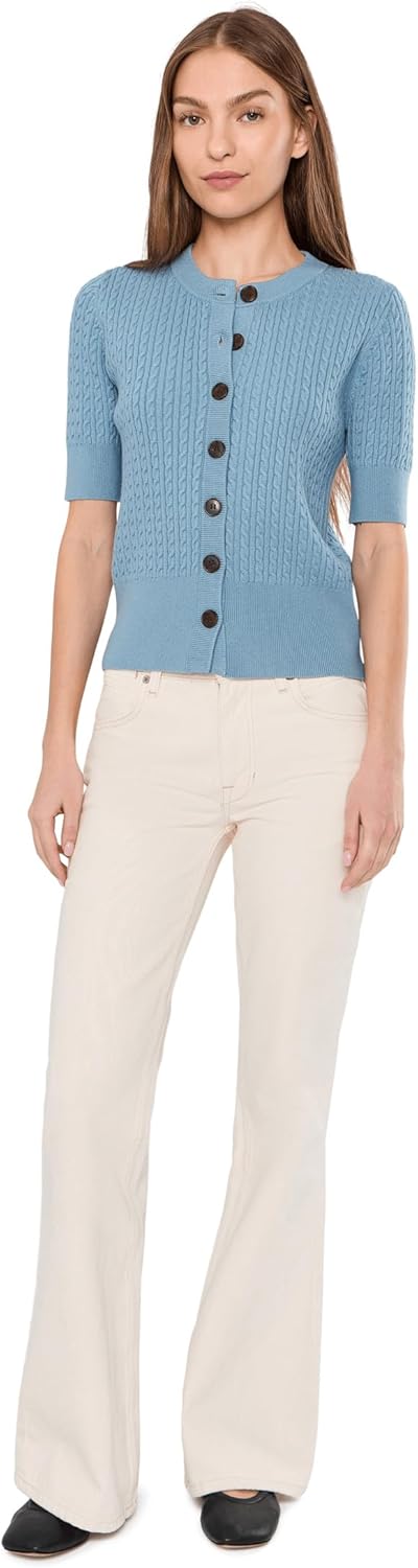 Varley Womens Rhys Short Sleeve Cardigan