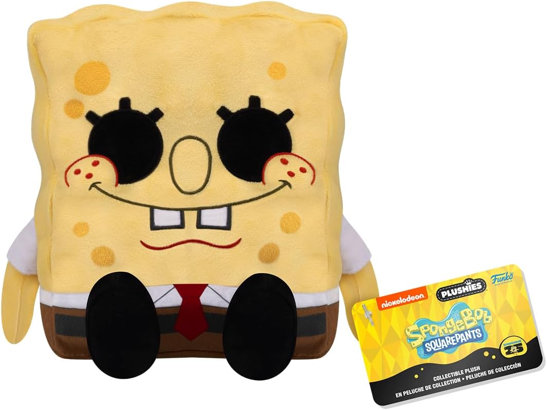 Funko POP! Plush: Spongebob Squarepants 25th Anniversary - Spongebob Squarepants - Collectable Soft Plush - Birthday Gift Idea - Official Merchandise - Stuffed Plushie for Kids and Adults