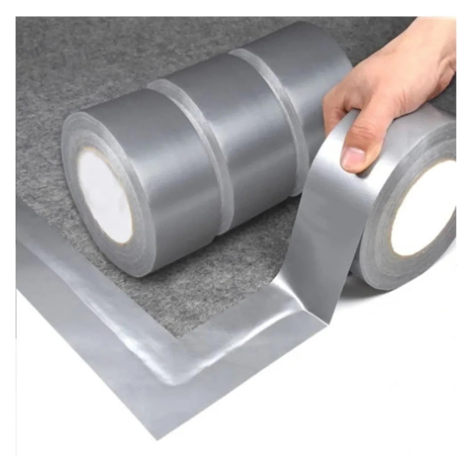 Cinta adhesiva de tela for encuadernación alfombras, paquetes reparación cinta Industrial resistente for suelo, 10 Uds Para Herramientas(Red)