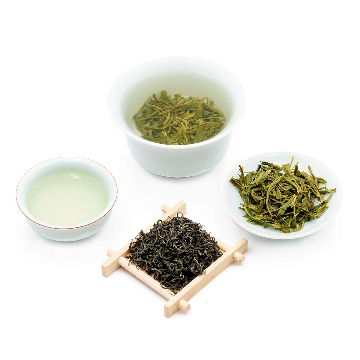 oriarmcha Qingdao Laoshan Green Tea Loose Leaf - Chinese Cloud and Mist Green Tea Leaves 225g (8 ounce) Ziplock Resealable Bag