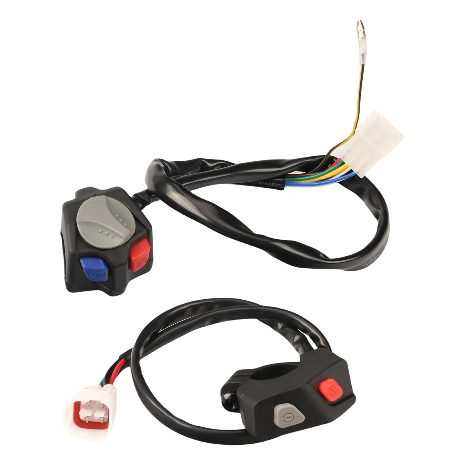Ersatzschalter Motorrad Passend für TE FE TX FX EXC-F XCW Motorrad Flameout Stop Horn Kill Switch Lights Button(Set)