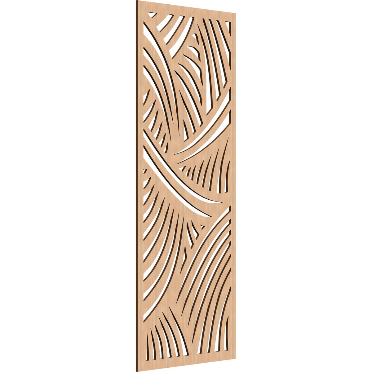Chester Decorative Pierced Fretwork Wood Wall Panels, 27 3/8"W x 69 3/8"H x 3/8"T, Hickory