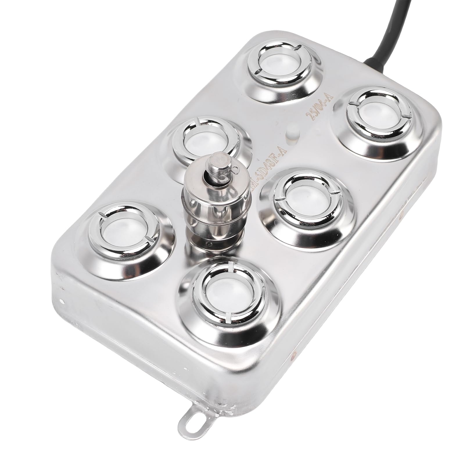 Sxhlseller Nebulizzatore Ad Ultrasuoni, 6 Teste 5L/H 250W Nebulizzatore Professionale IP67 Impermeabile per Laghetto, Giardino, Prato, Decorazione per Serra con Cavo di Alimentazione da 5 M