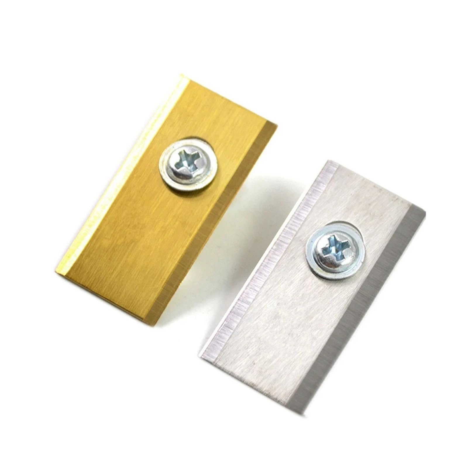 Juego de 18-180 Cuchillas de Repuesto de Acero Inoxidable con Tornillos for cortacéspedes robóticos Worx Landroid.(Gold 90Sets)