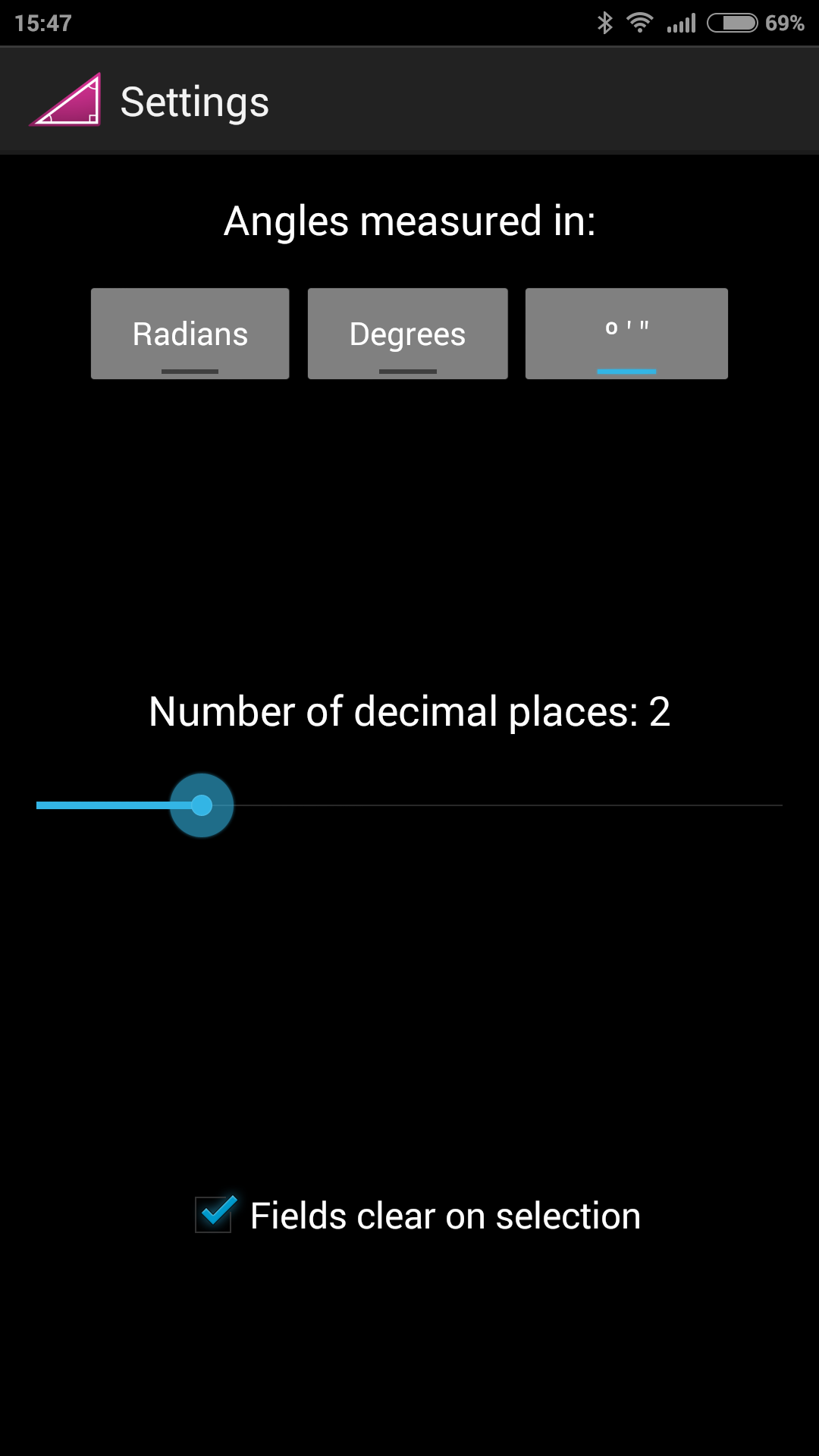 Trigonometry Help — Triangle for Android