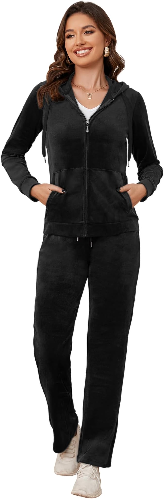 og big bling velour track pant