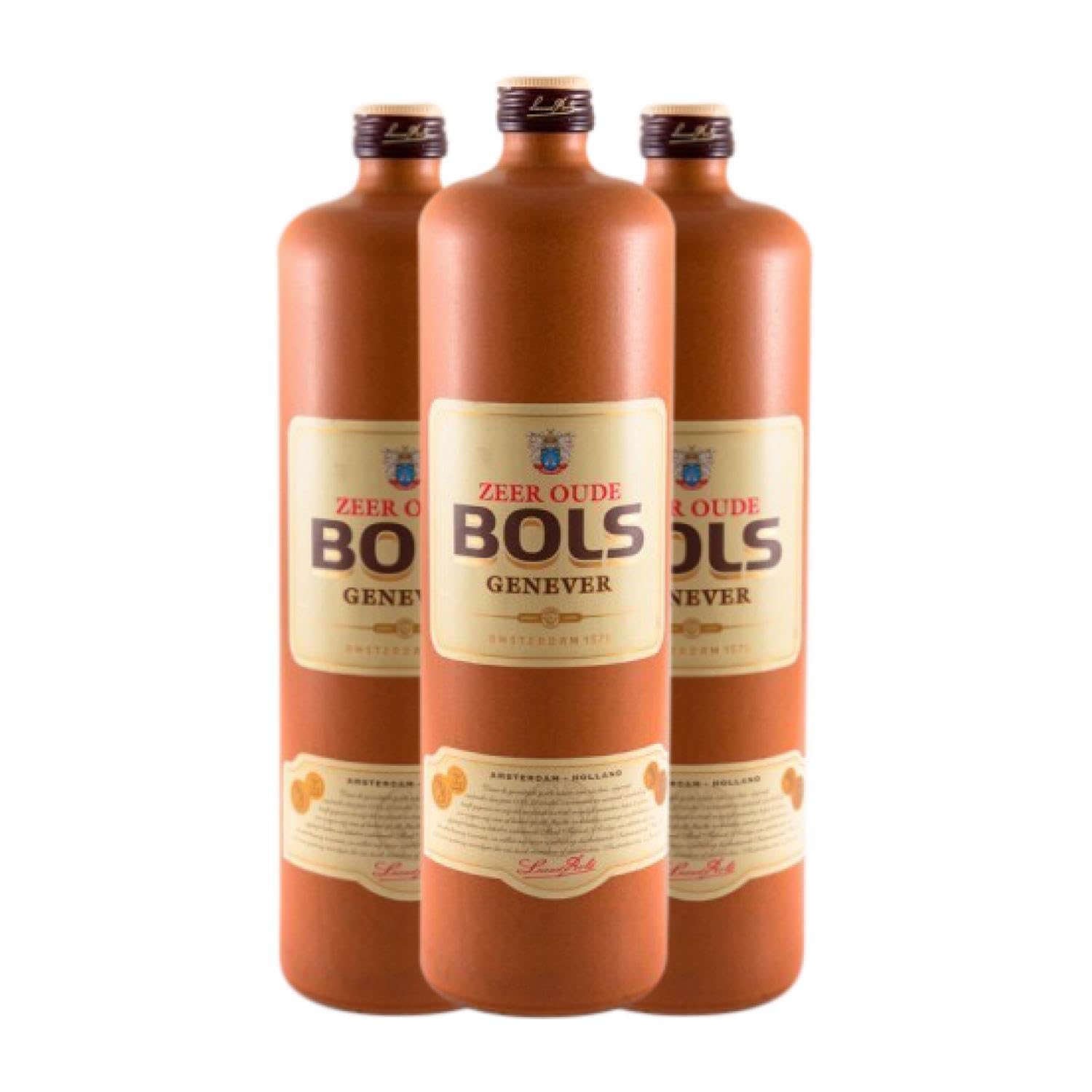 Ginebra Bols Zeer Oude Genever Botella Misil 1 L (Caja de 3 Botella Misil de 1 L)