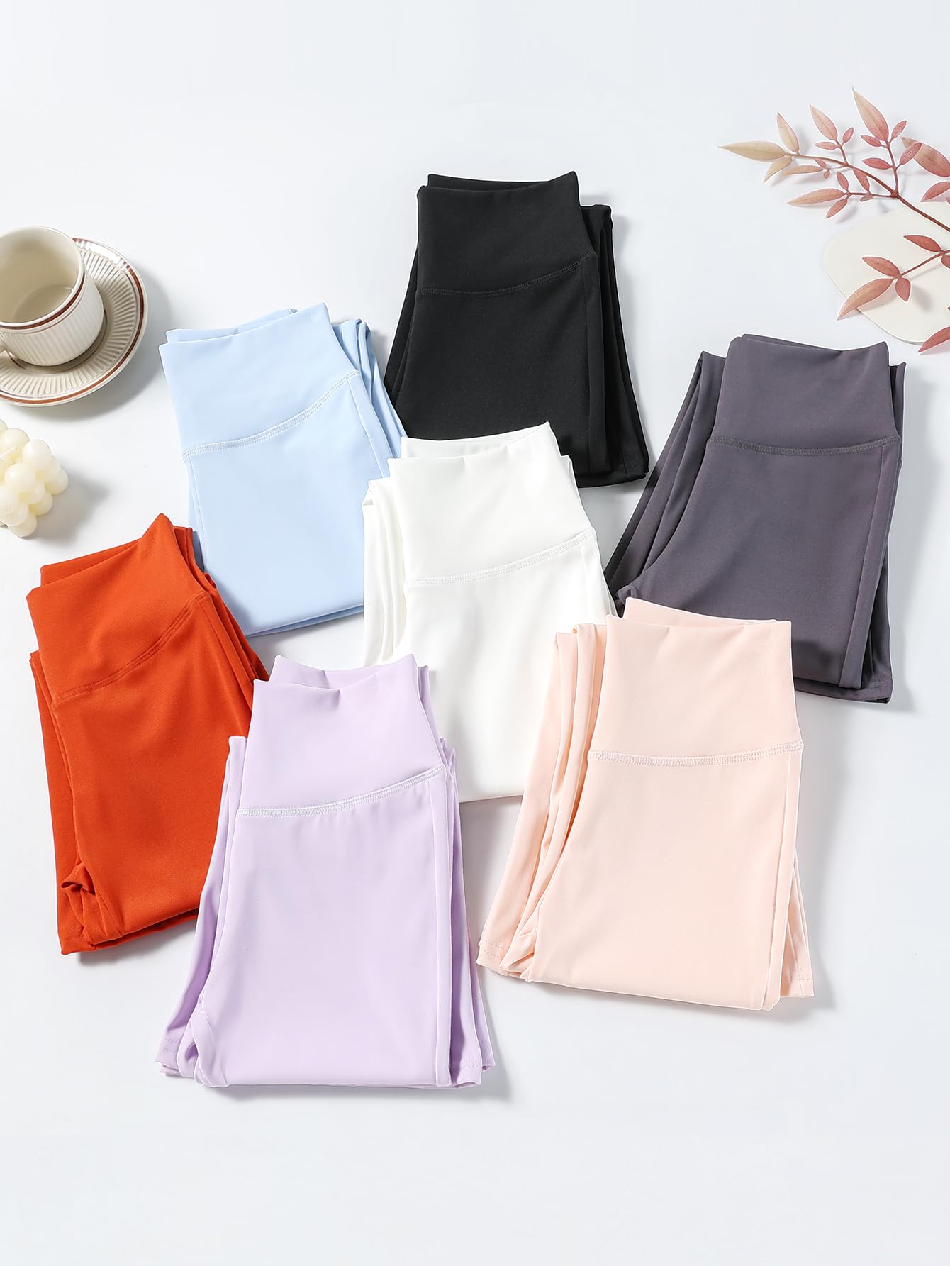 Leggings acampanados de cintura alta para niñas, pantalones deportivos para danza, yoga, pantalones deportivos para niños de 5 a 16 años