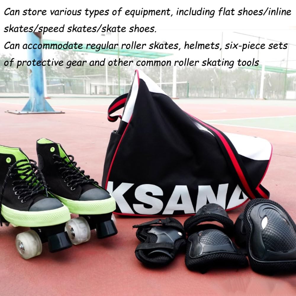 Sac de Patin à roulettes, Sac Roller Sac de Patin à Glace Unisexe avec bandoulière réglable Sac de Transport de sport pour Patins Sac de Chaussures de Patinage pour Femmes Hommes Enfants adultes