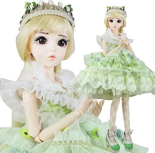 Miniatura 1 de EVA BJD Muñeca mecánica articulada BJD de 13, muñeca princesa SD de 24 pulgadas con maquillaje + accesorios completos (Tashia)