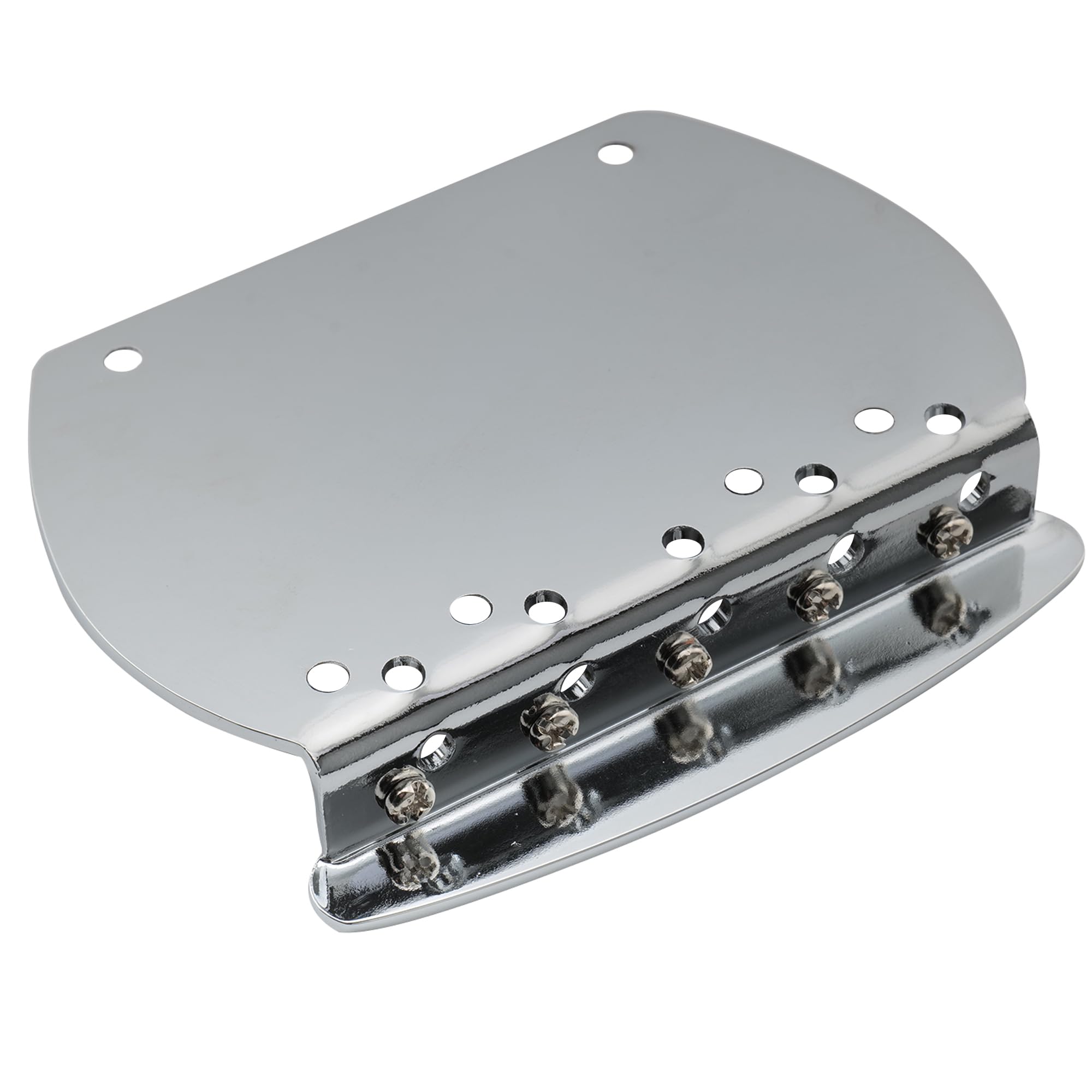 Musiclily Pro 16mm Stahl 5-Saiter Bass Steg Bridge für Musicman Style Bass, Chrom