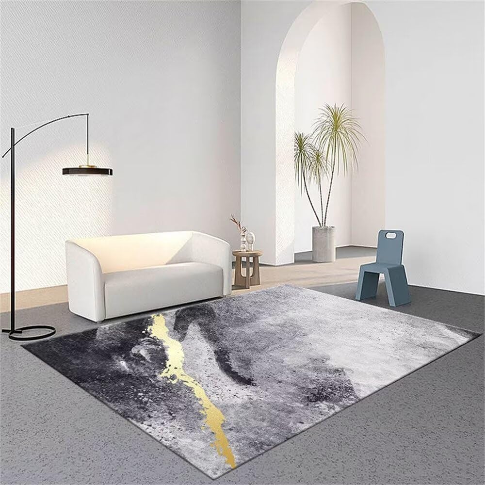 Tapis chambre enfant lavable gris pour espace de jeu bébé 100x200