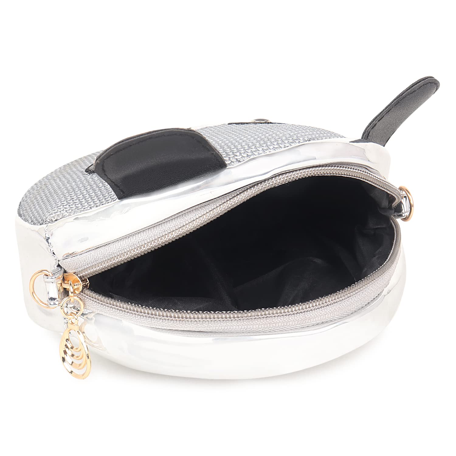 Glitter Sequin Aashiya Panda Girl's Women Girls Kids Character Cross body Shoulder Hand Purse Wallet - Image 4 thumbnail