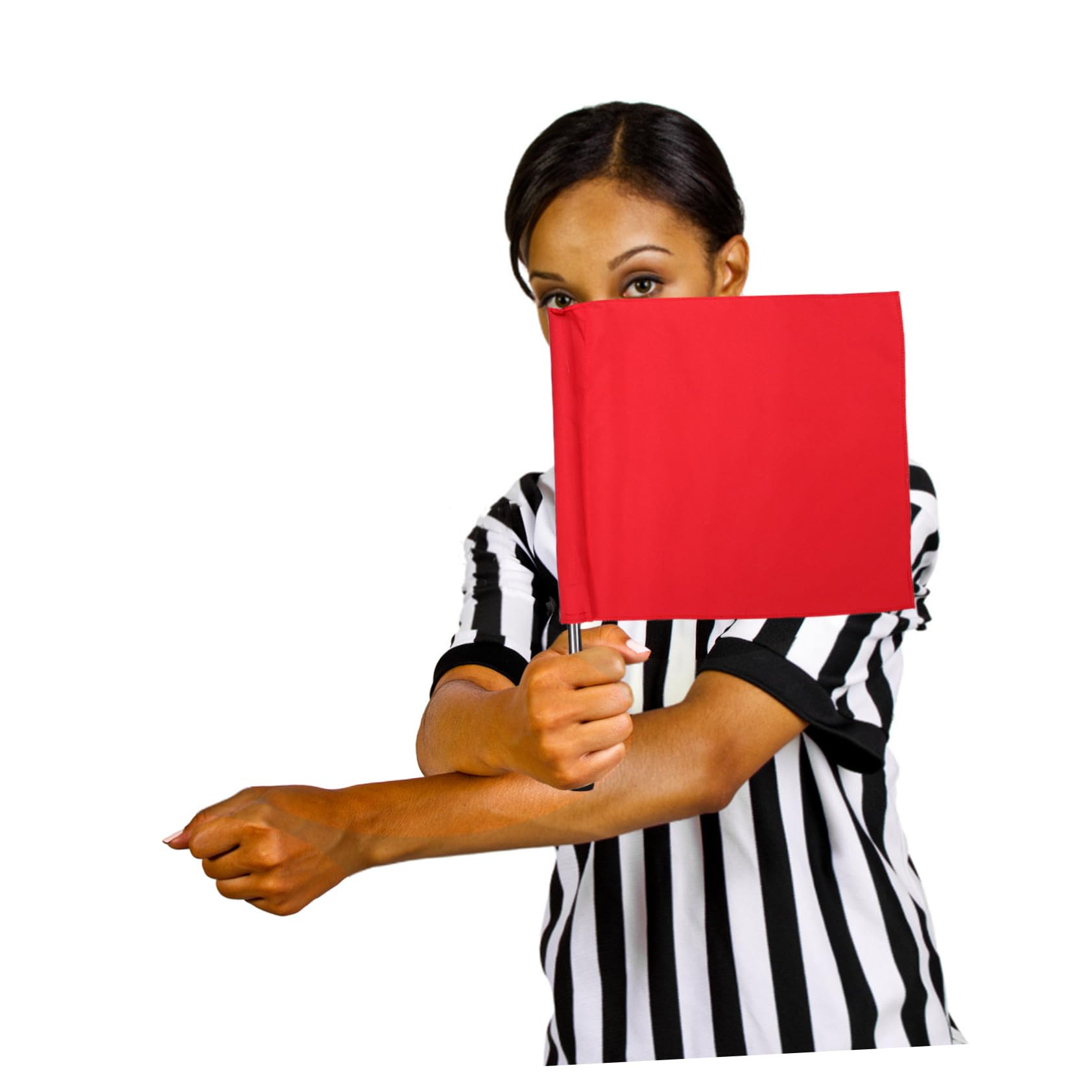 8 Piezas Banderas de Árbitro Multicolor para Fútbol y Voleibol Claras para Oficiales Bandera Amarilla de Reemplazo Accesorio y Resistente para Arbitraje Deportivo