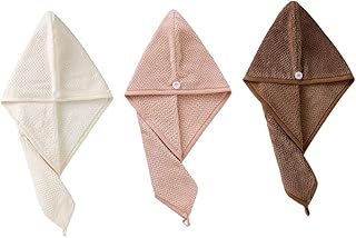 FRCOLOR 3 Pçs Toalhas De Microfibra Para Toalha De Cabelo Para Cabelo Toalha De Microfibra Toalha De Secagem Rápida Toalha De Cabelo De Microfibra Envoltório Toalha De Microfibra Para