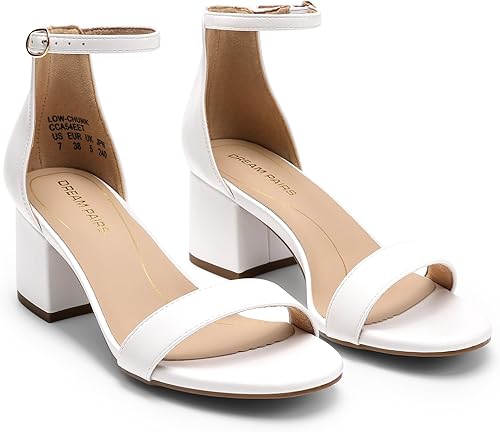 Miniatura 3 de DREAM PAIRS Sandalias pump de tacón bajo y grueso para mujer