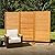 6.1ft H x 3ft W (1 Panel) Freestanding or Surface Mounted Enclo Tiaga Privacy Screen, Wood Privacy Fence Screen, Outdoor or Indoor Decorative Panel, Great for Balcony, Patio, Deck, EC18030