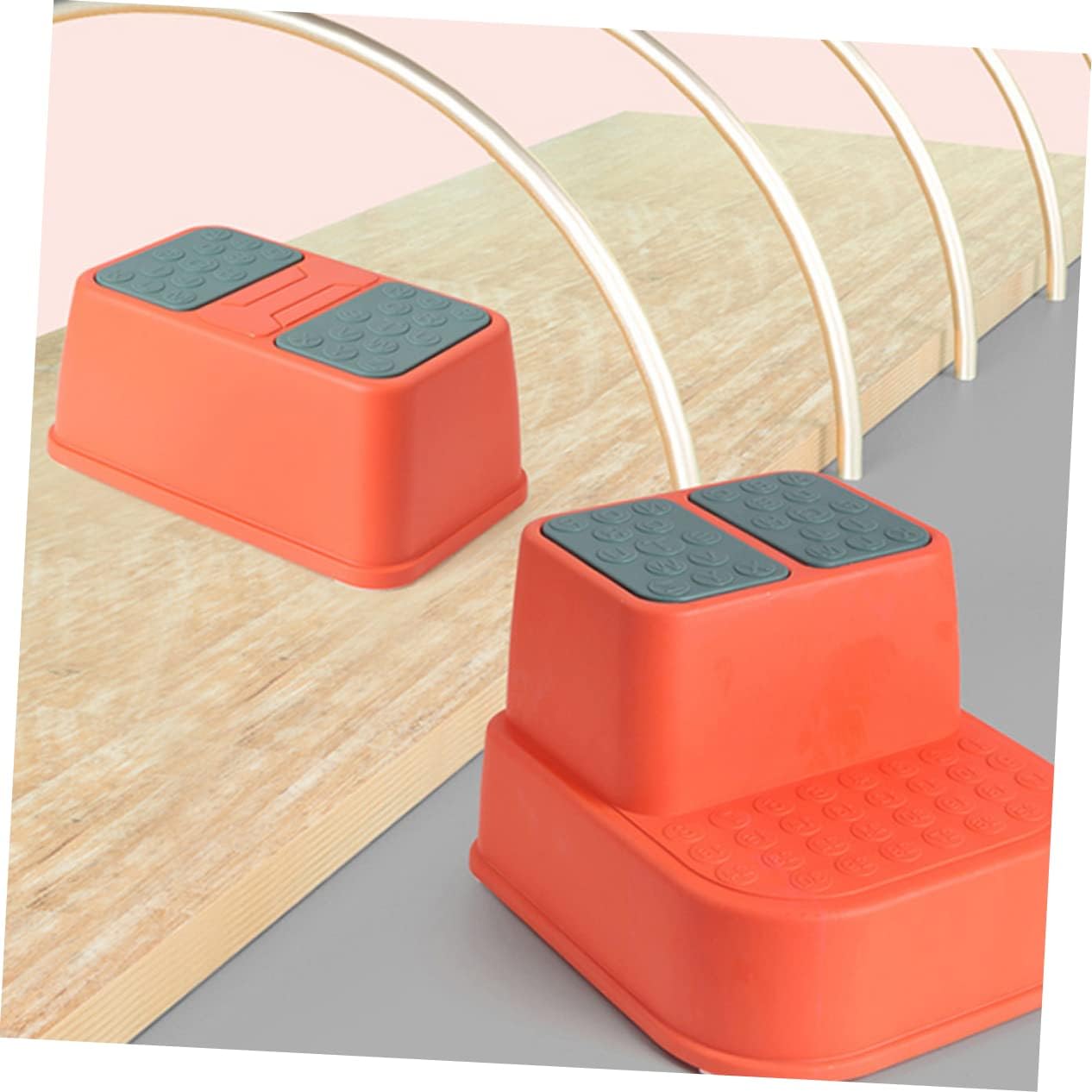 1PC Slip Step Stool for Red Plastic Footstool for Hand Washing for Home Kindergarten Nursery Safe Stable Design to Prevent Falls