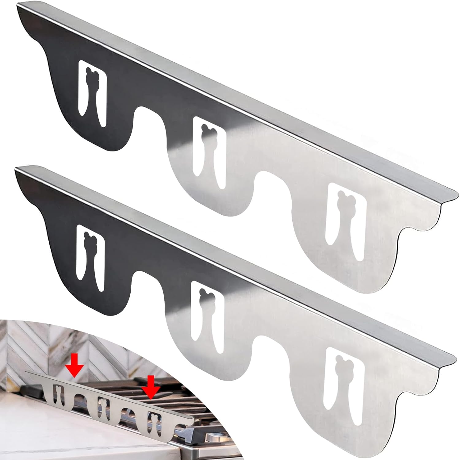 Homics Stainless Steel Stove Gap Covers, Heat Resistant