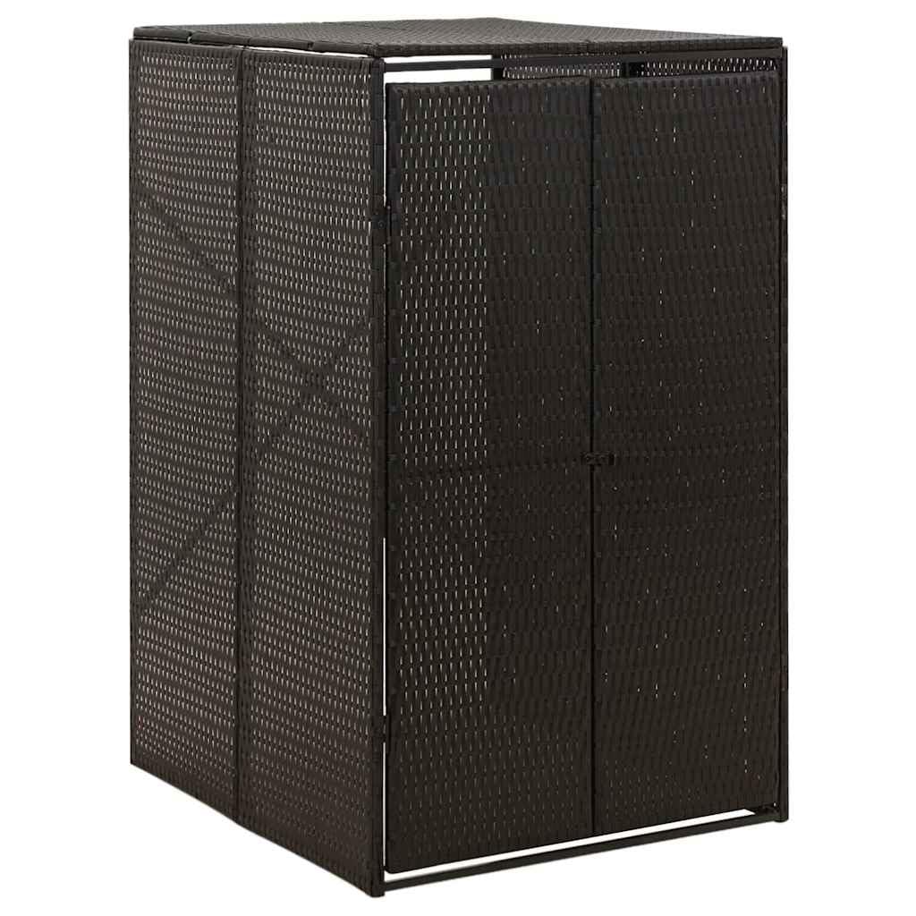 Cobertizo para contenedor de Basura ratán PE 70x80x117 cm,Casa y jardín,Productos del hogar,Accesorios para contenedores de residuos,Soportes para contenedores de residuos,10.7kg-319860