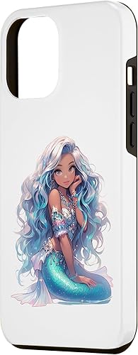 Miniatura 2 de iPhone 14 Pro Max Biracial Sirena Negro Melanina Niña Negro Sirena Cumpleaños