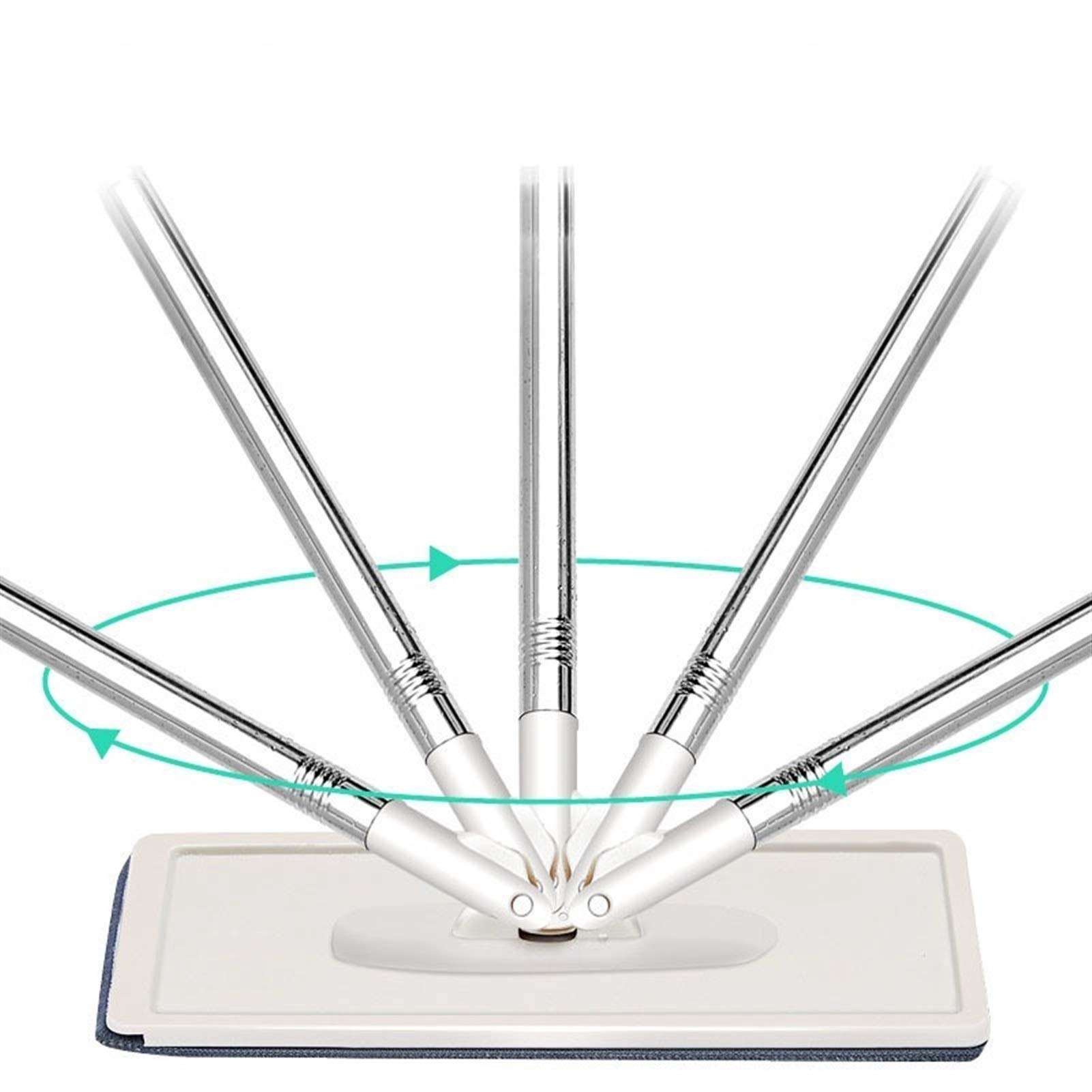 Panno mop con Secchio Mop strizzatore a Mano Libera Sistema di Pulizia e Lavaggio a Secco Lavaggio a Secco Pavimento in Microfibra (Colore: Solo 10 Pezzi)